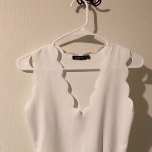 (NWOT) Boohoo white bodysuit